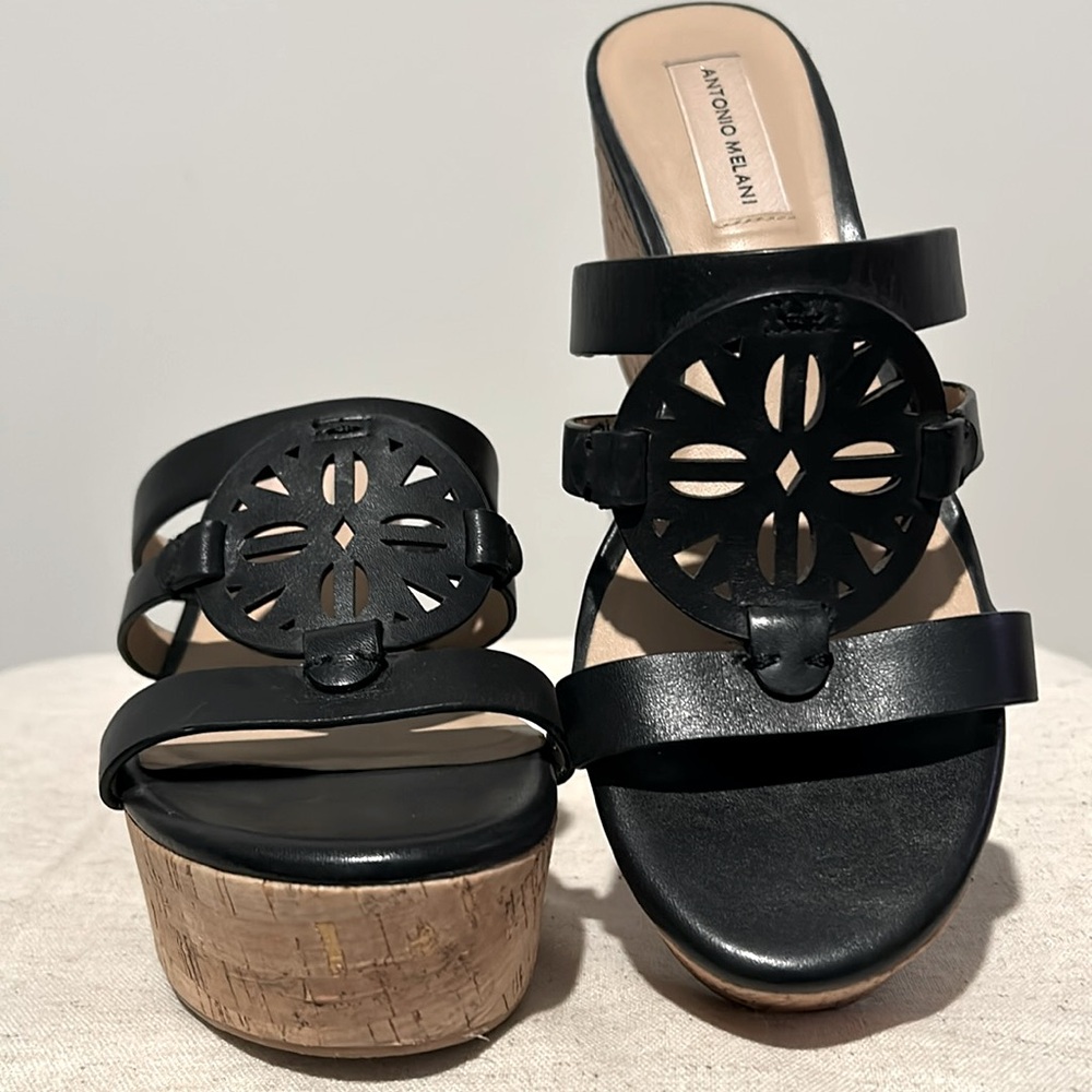 Antonio Melani Black Wedges